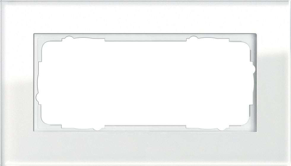 GIRA - GGI100212 Abdeckrahmen 2f o.M. Gira Esprit G Weiss