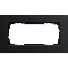 GIRA GGI1002126 PLACCA 2-M S/COC GIRA ESPRIT ALLUM.NERO(