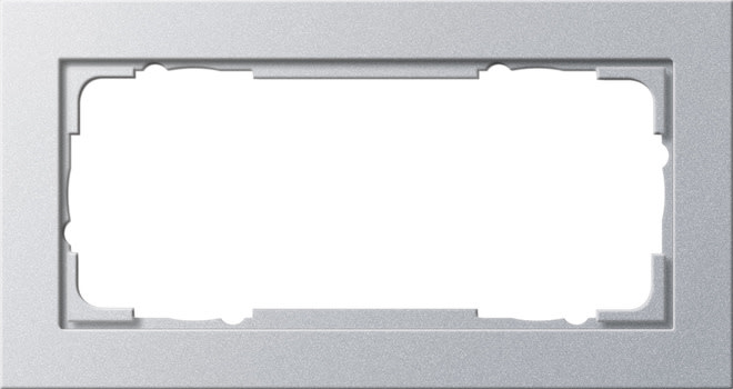 GIRA - GIR100225 Abdeckrahmen 2f o.M. Gira E2 F Alu