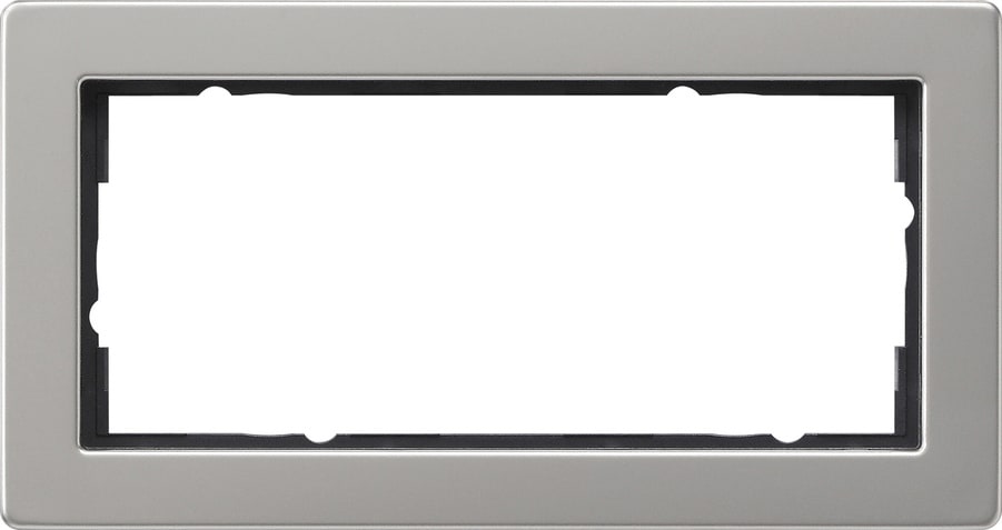 GIRA - GGI100233 Abdeckrahmen 2f o.M. Gira E2 Edelstahl