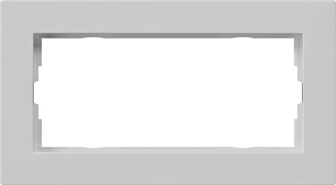 GIRA - GIR1002375 Abdeckrahmen 2f o.M. flach Gira E2 Grau