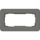 GIRA - GIR1002413 MC 2X SENZA COC GIRA E3 GRIGIO SC./BNC P