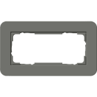 GIRA GGI1002423 PLACCA 2-M S/COC GIRA E3 GRIGIO SC./ANTR