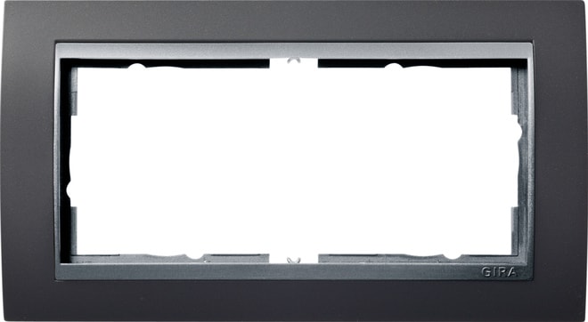 GIRA - GIR100281 Abdeckrahmen 2f o.M. Zwischenr. F Alu Gi