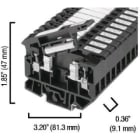 ROCKWELL AUTOMATION RCK1492-H5 4 SQUARE MM FUSE TERMINAL BLOCK