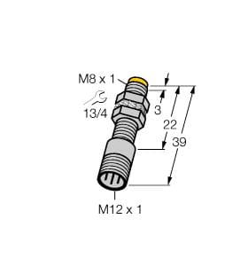 TURCK BANNER SRL TUK1003720 NI3-EG08K-Y1-H1341