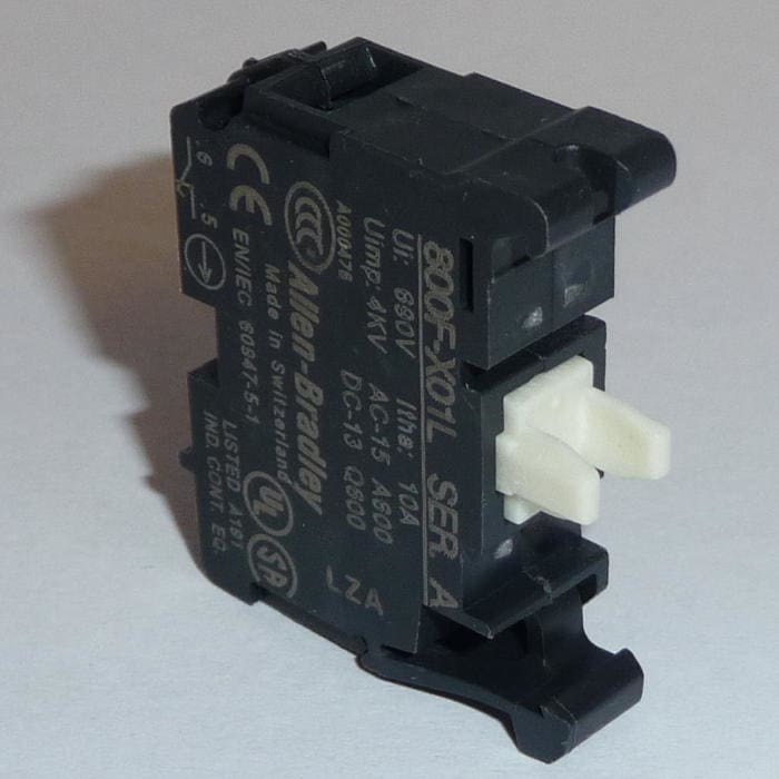 ROCKWELL AUTOMATION - RCK800F-X01L 22MM CONTACT BLOCK 800F PB