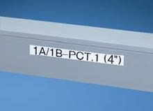PANDUIT - PANT075X000VPC-BK NASTRO NERO SU BIANCO, IN VINILE.