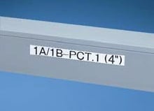 PANDUIT PANT075X000VPC-BK NASTRO NERO SU BIANCO, IN VINILE.