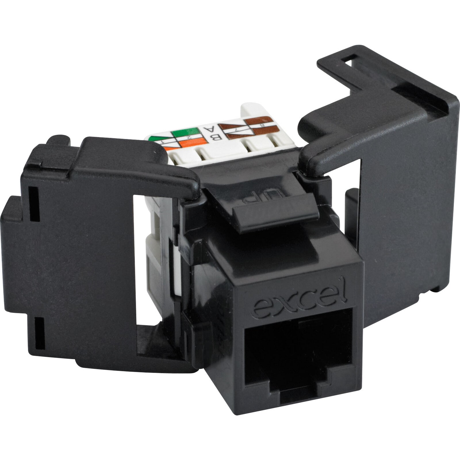 EXCEL EXL100-212-24 Excel Cat6 Unscrn Toolless Jack 180deg B