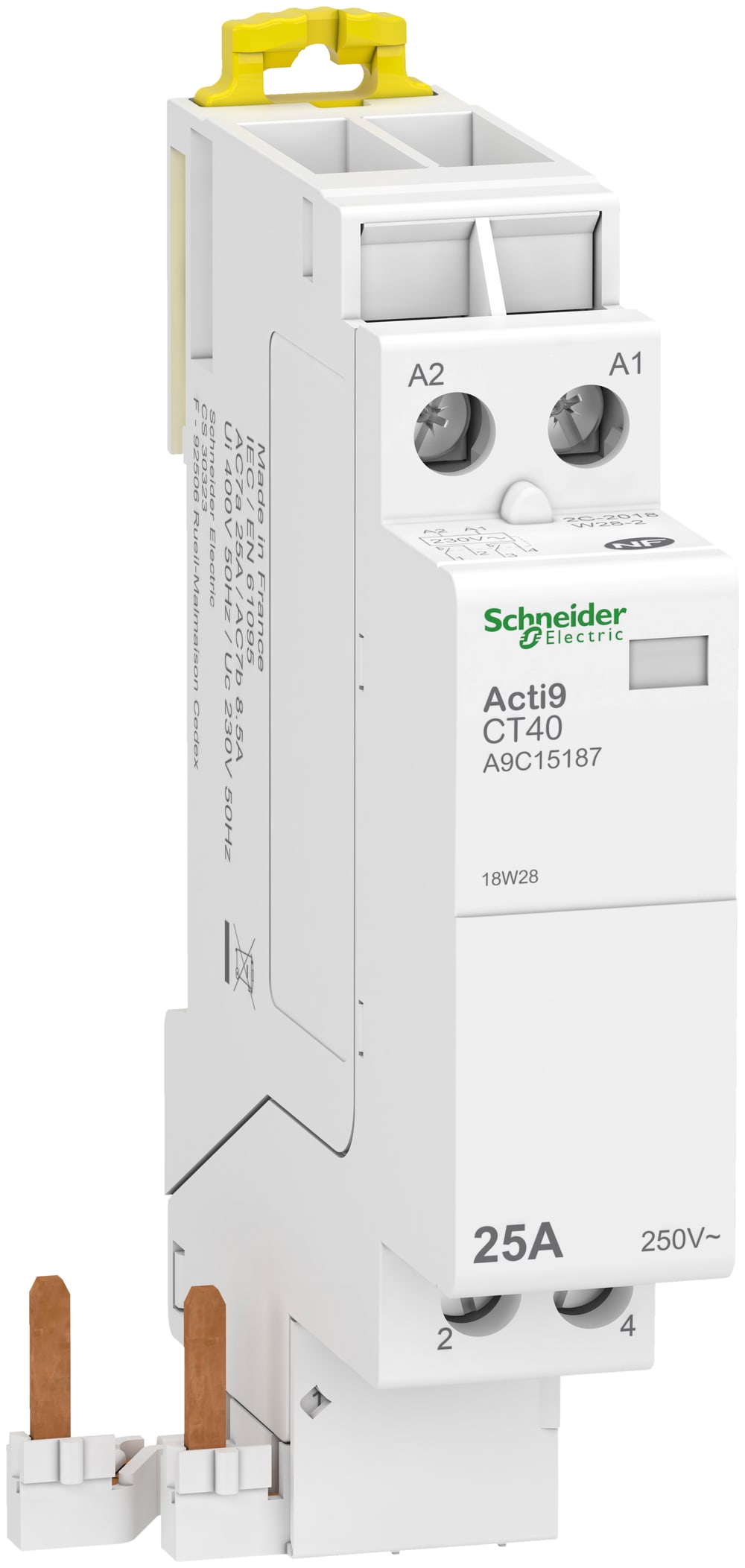 SCHNEIDER ELECTRIC - SNRA9C15187 Contattore CT40 2NA 25A comando 230÷240Vca