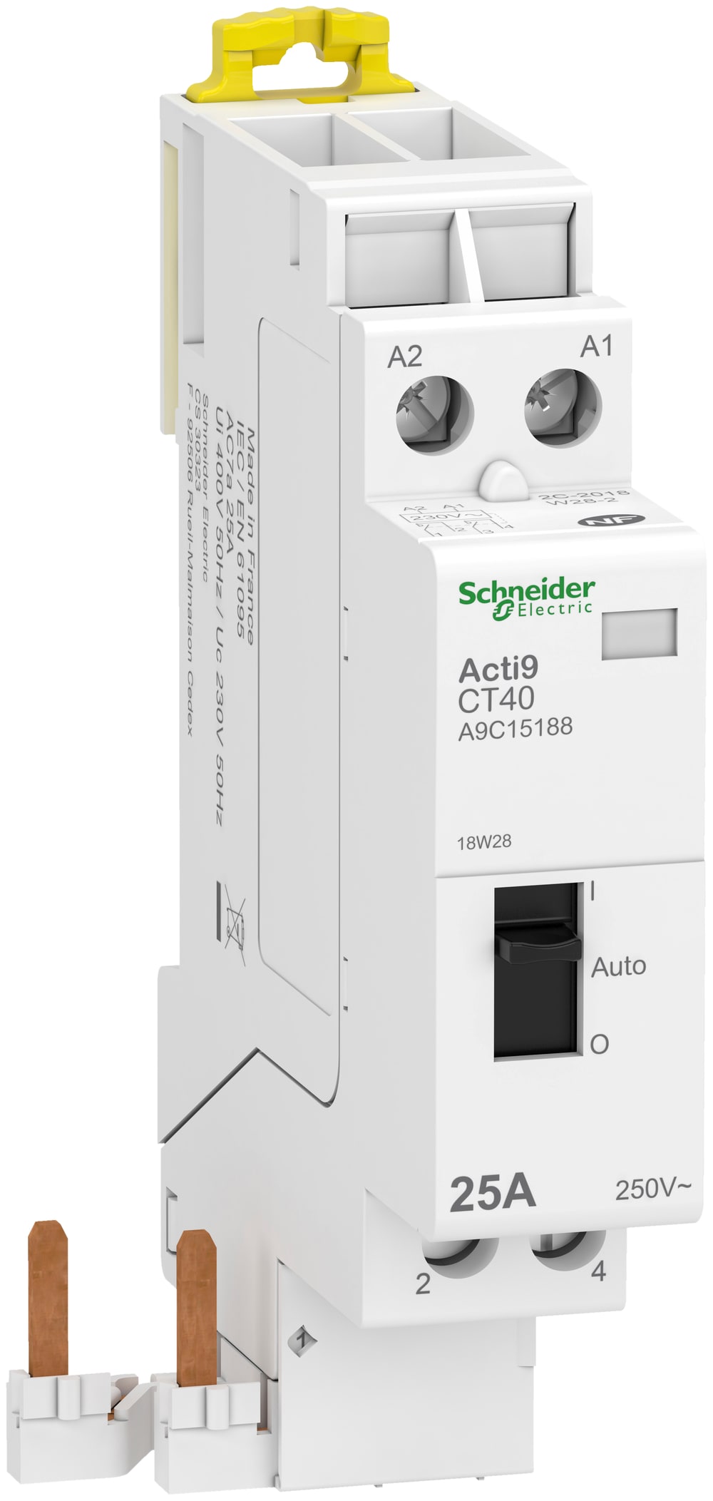 SCHNEIDER ELECTRIC - SNRA9C15188 Contattore CT40 2NA 25A comando 230÷240Vca manuale