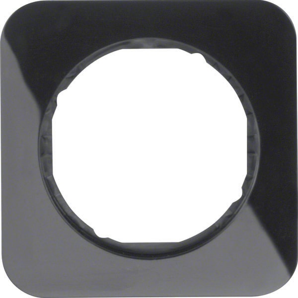 BERKER - BRK10112145 CORNICE 1P SERIE R1 NERO LUCIDO