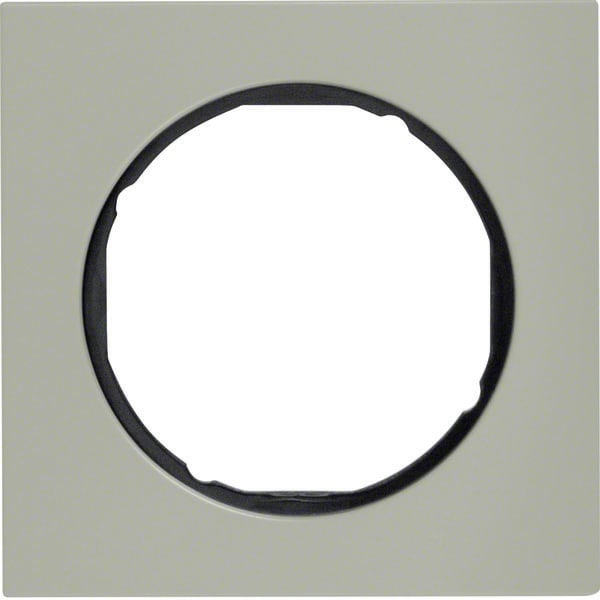 BERKER - BRK10112204 CORNICE 1P SERIE R3 ACCIAIO INOX/NERO