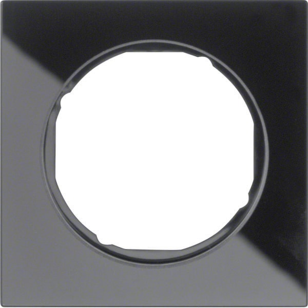 BERKER BRK10112216 CORNICE 1P SERIE R3 VETRO NERO