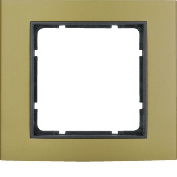 BERKER - BRK10113016 CORN.1P B3 ALU ORO/ANTR.OPACO, ALU ANOD.