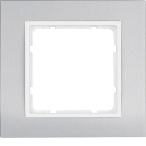 BERKER - BRK10113904 CORN.1P B3 ALU/BIA.POL.OPACO, ALU ANOD.