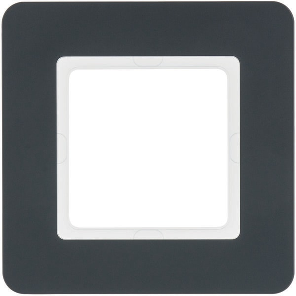 BERKER - BRK10116186 Rahmen 1fach, Berker Q.7, anthrazit samt