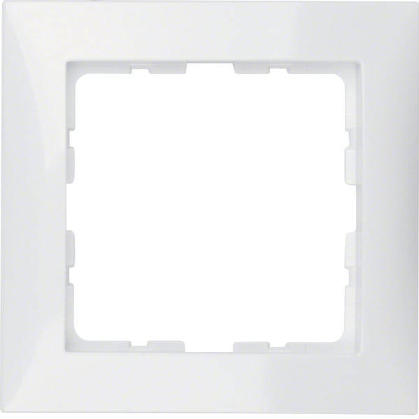 BERKER - BRK10118989 Rahmen 1fach Berker S.1 polarweiB glanze
