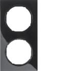 BERKER - BRK10122245 Rahmen 2fach Berker R.3, schwarz glanzen