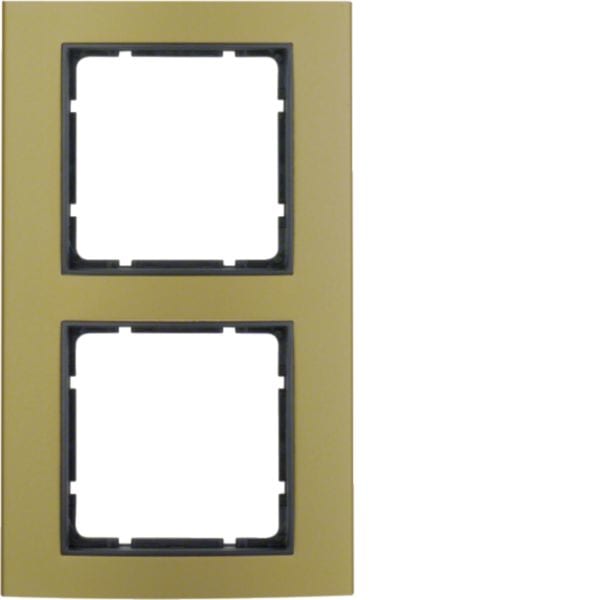 BERKER - BRK10123016 CORN.2P B3 ALU ORO/ANTR.OPACO, ALU ANOD.