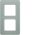 BERKER BRK10126079 CORNICE 2P SERIE Q7 VETRO BIANCO POLARE