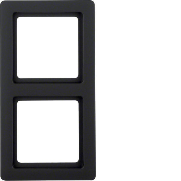BERKER - BRK10126086 Rahmen 2fach Berker Q.1 anthrazit samt,