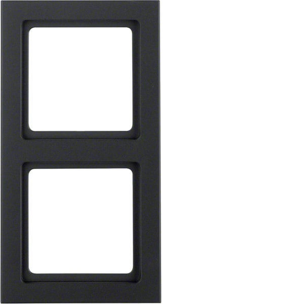 BERKER - BRK10126096 Rahmen 2fach Berker Q.3 anthrazit samt,