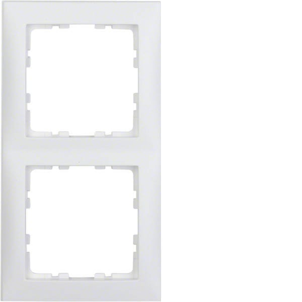 BERKER - BRK10129909 Rahmen 2fach Berker S.1 polarweiB matt