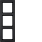BERKER BRK10136086 Rahmen 3fach Berker Q.1 anthrazit samt,
