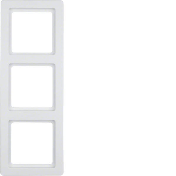 BERKER - BRK10136089 Rahmen 3fach Berker Q.1 polarweiB samt