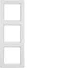 BERKER - BRK10136089 Rahmen 3fach Berker Q.1 polarweiB samt