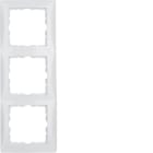 BERKER - BRK10138989 Rahmen 3fach Berker S.1 polarweiB glanze