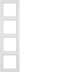 BERKER - BRK10146089 CORNICE 4P SERIE Q1 BIANCO POLARE VELL.