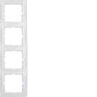 BERKER - BRK10148989 Rahmen 4fach Berker S.1 polarweiB glanze