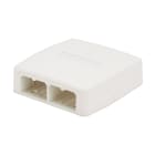 PANDUIT PANCBXQ4AW-A THE MINI-COM SURFACE MOUNT BOX IS PLENUM