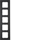 BERKER BRK10156626 CORNICE 5P SERIE B7 ANTRACITE OPACO
