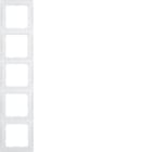 BERKER - BRK10159909 Rahmen 5fach S.1 polarweiß matt