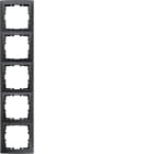 BERKER BRK10159949 CORNICE 5P SERIE S1 ANTRACITE OPACO