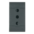 SCAME PARRE SPA - SCA101.6401 PRESA 2P+T 10A 250V (P11) ANTRACITE