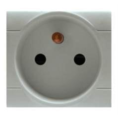 SCAME PARRE SPA - SCA101.6411.G PRESA 2P+T 16A 250V FRANCESE GRIGIA