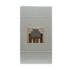 SCAME PARRE SPA - SCA101.6461.64G PRESA TELEFONICA ATTACCO PLUG 6/4 GRIGIA