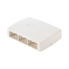 PANDUIT PANCBXQ6IW-A THE MINI-COM SURFACE MOUNT BOX IS PLENUM