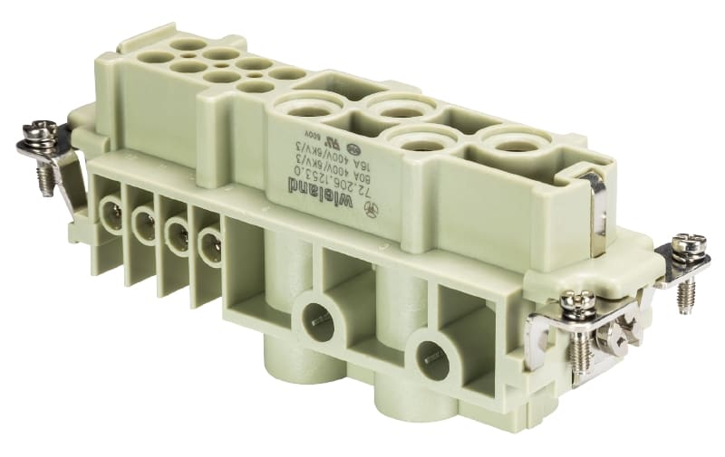 WIELAND ELECTRIC SRL - WIE72.206.1253.0 FEMALE INSERT POW BUS 4/8 NL BB AG