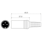 ALPHA ELETTRONICA SR - ALP6 PRESA 5 POLI SCHERMATA DIN 41524
