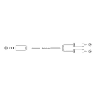 ALPHA ELETTRONICA SR - ALP11-3-002/03K CAVO JACK 3.5-2 SPINE RCA 3M SCATOLINA