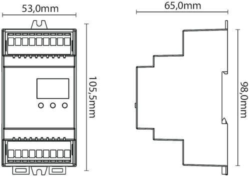 ALPHA ELETTRONICA SR ALPJO-CONTR-412DIN DECODER DMX BARRA DIN