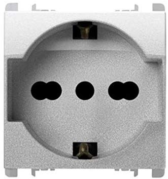 URMET SPA - UTD10310/2AL PRESA EU BIP 2P+T 16A 250V AL