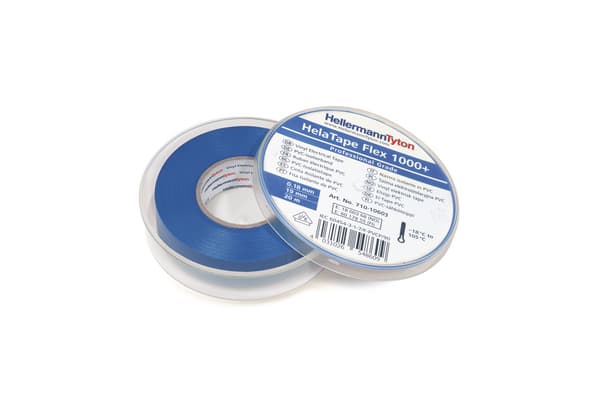 HELLERMANNTYTON Srl HEE710-10603 NASTRO PVC 19X20X0.18 BU HTAPE-FLEX1000+