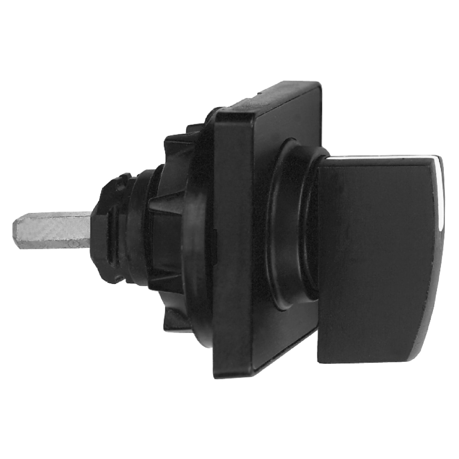SCHNEIDER ELECTRIC - SNRKAC1H Testa commutatore 45 x 45mm - nera - leva nera - etichetta neutra da incidere